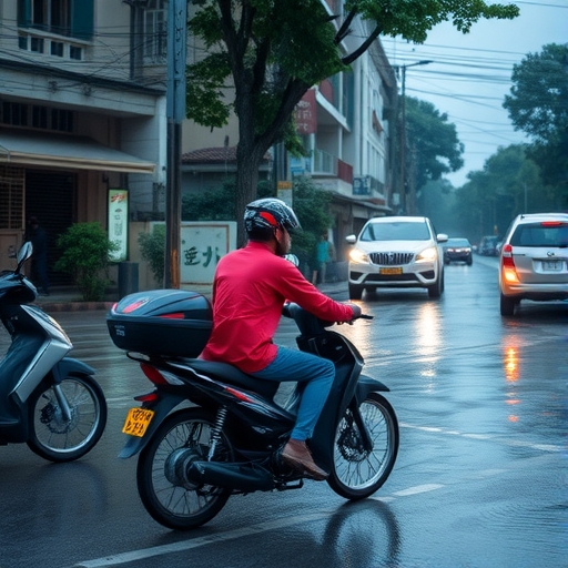 一位男子正在街頭交易股票