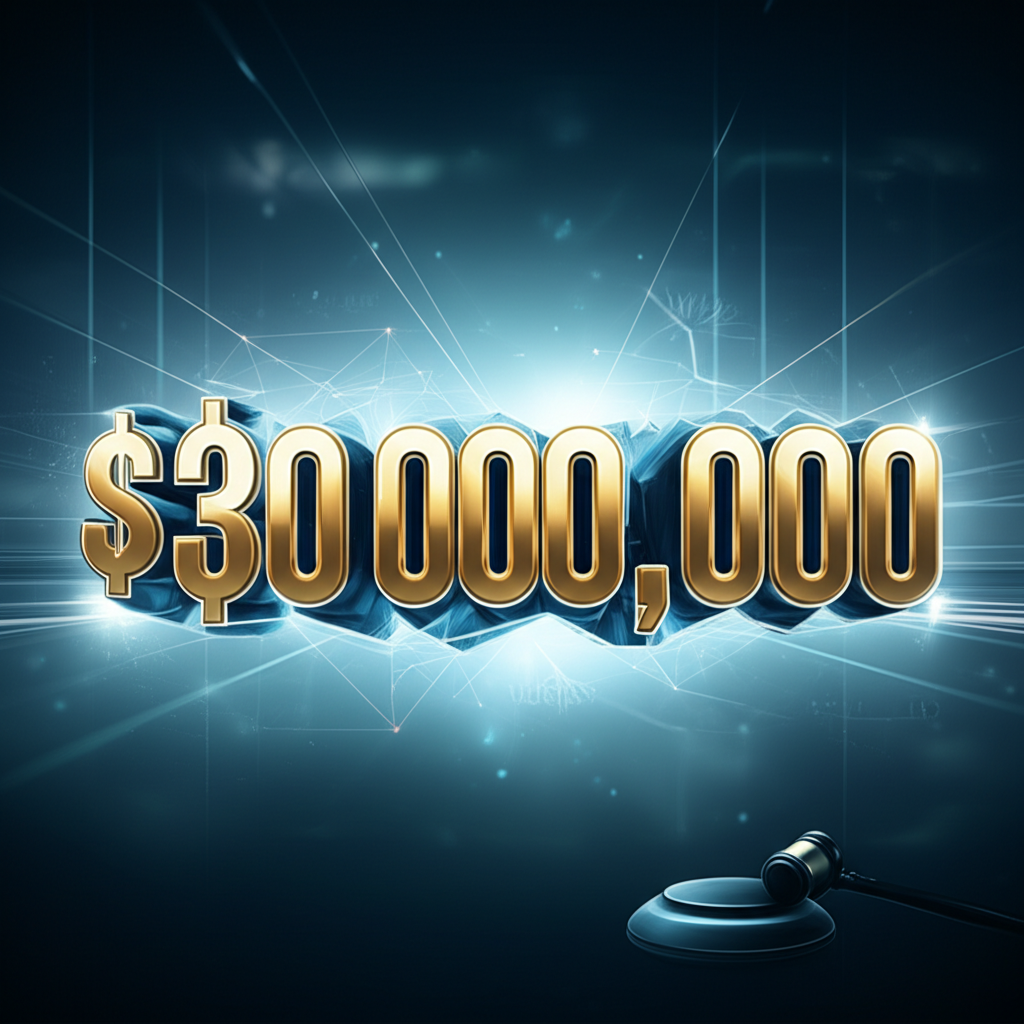 凍結 3 億美元非法資產的重大里程碑插圖,包含成功與安全視覺效果