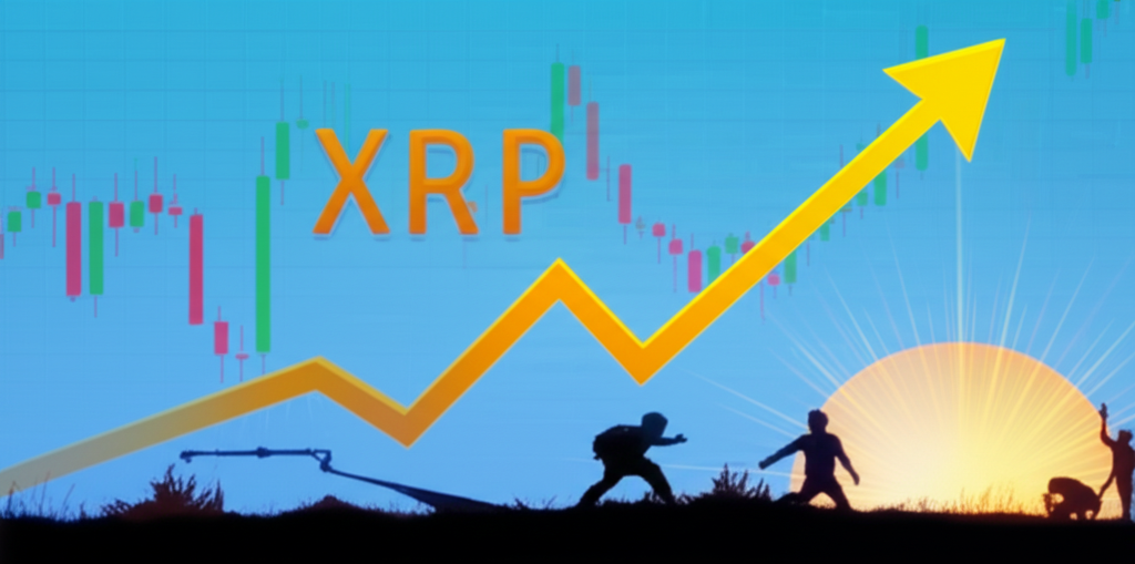 XRP 在市場低迷後強勁反彈的插圖,強調恢復與信心
