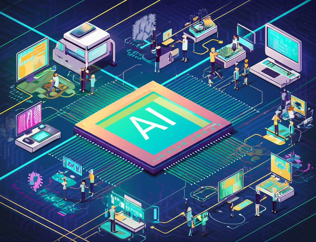 台灣經濟成長由AI技術驅動,展示半導體產業進展與繁榮科技市場
