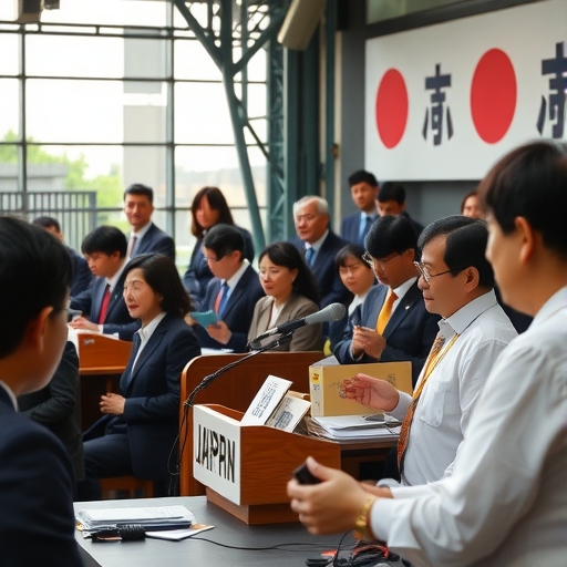 日本選舉競選現場
