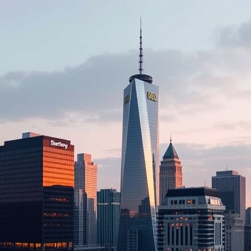 摩根士丹利辦公室的天際線