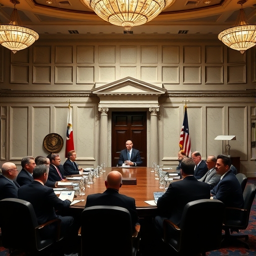 聯準會成員在會議中討論政策