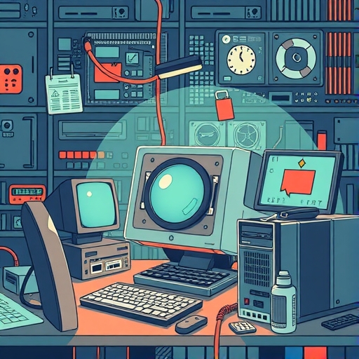 電腦零件短缺的插圖