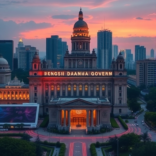 印尼政府正在監管數位平台的辦公室場景