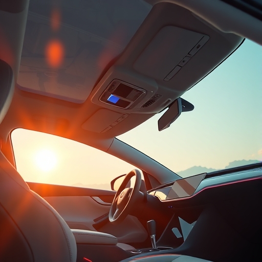 電動車內部現代化的內飾設計