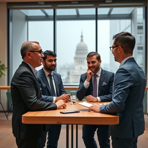 新創公司與政府官員討論事宜