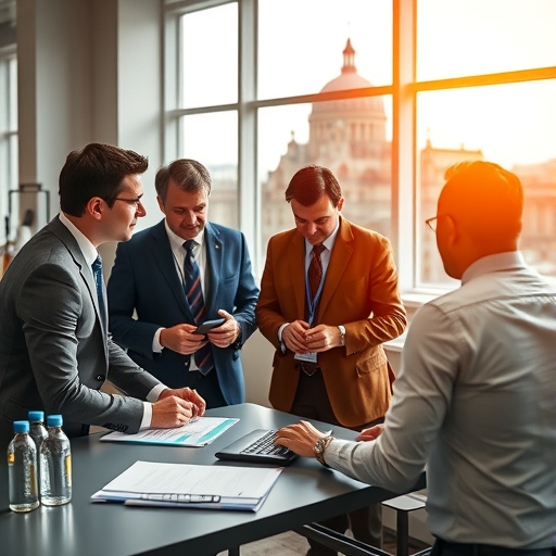 新創公司與政府官員討論事宜