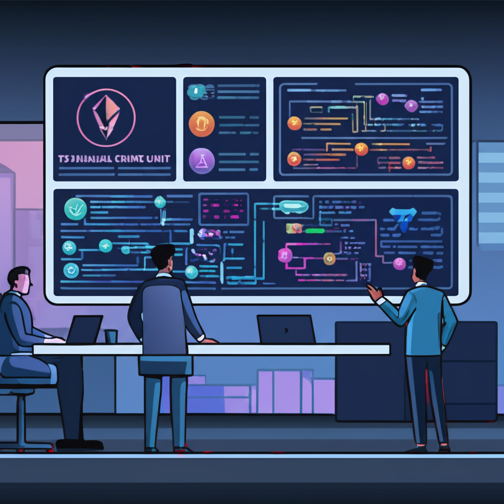 T3 金融犯罪單位與波場、泰達幣等主要參與者合作,對抗加密貨幣生態中非法金融活動的插圖