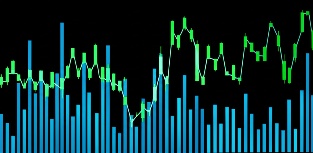 比特幣價格波動圖表,展示加密貨幣市場的波動性
