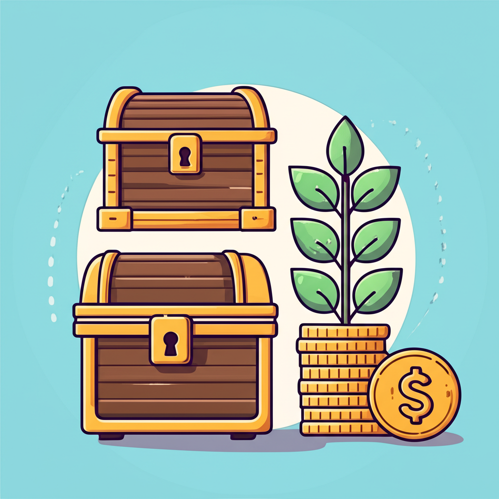 投資選項如定期存款和高收益儲蓄帳戶的插圖