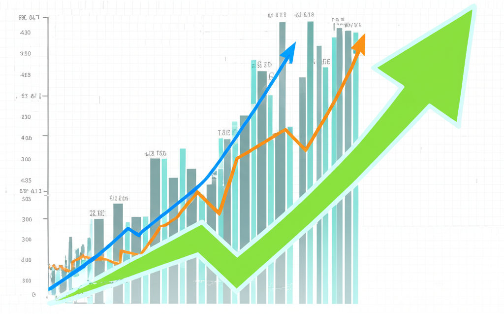比特幣歷史價格走勢圖表插圖,顯示向上趨勢