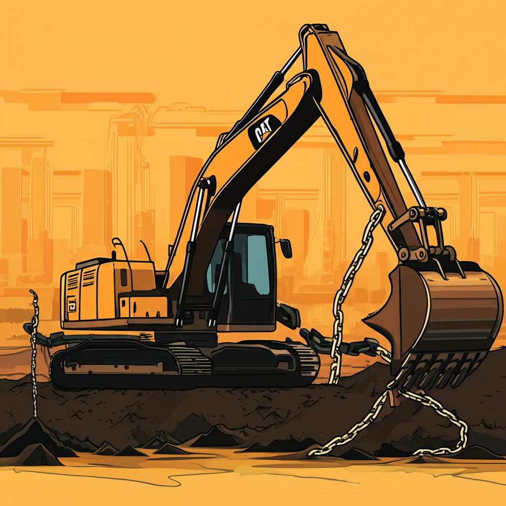 卡特彼勒股票財報圖示，突顯收益亮點與利潤挑戰