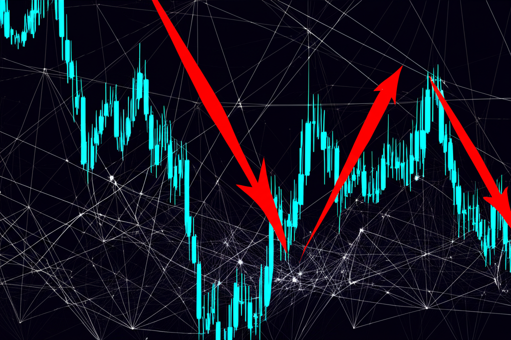 加密貨幣市場的波動趨勢圖示,展現多頭與空頭的複雜互動