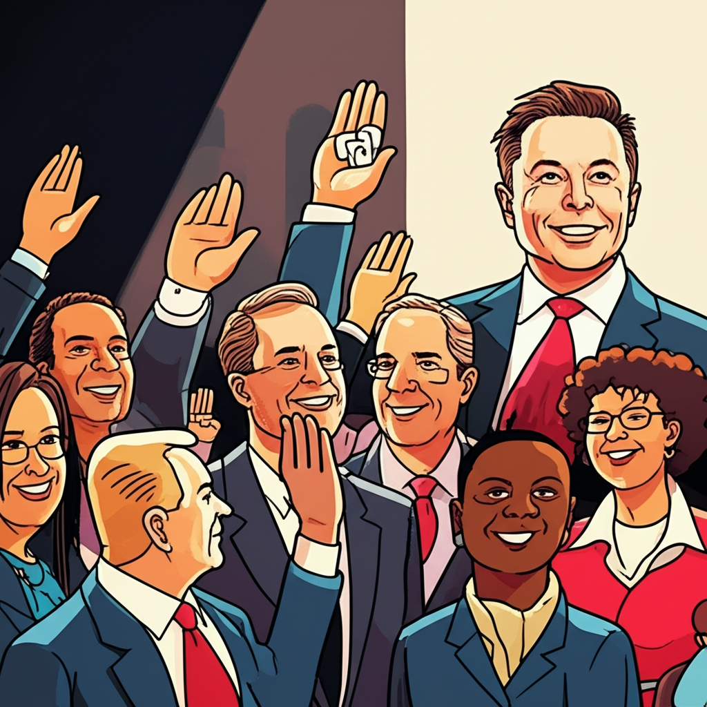 特斯拉股東自信投票批准伊隆·馬斯克薪酬方案的插圖