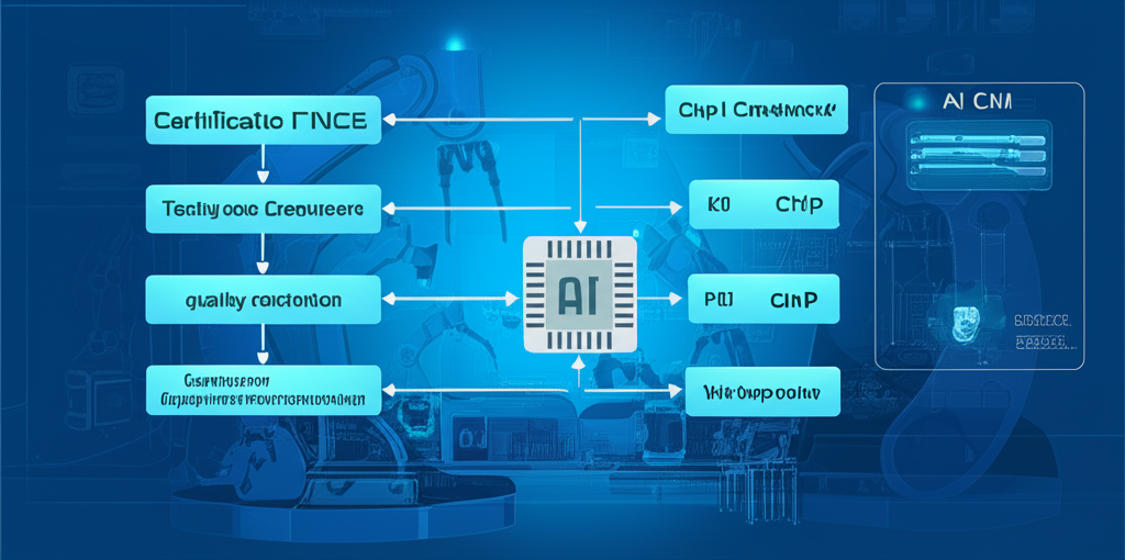 半導體設備獲得AI晶片廠商認證過程的示意圖