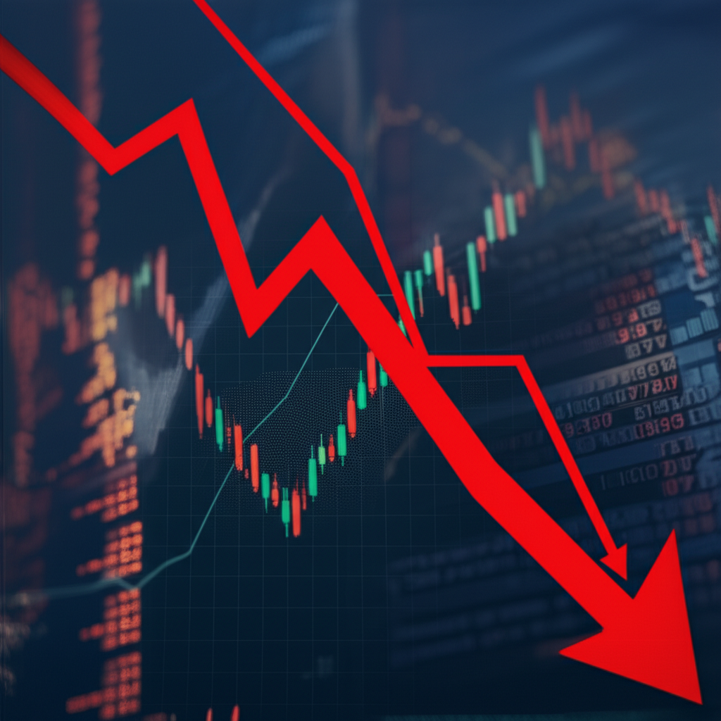 An illustration depicting the financial fluctuations of Penn Entertainment after ending its partnership with ESPN