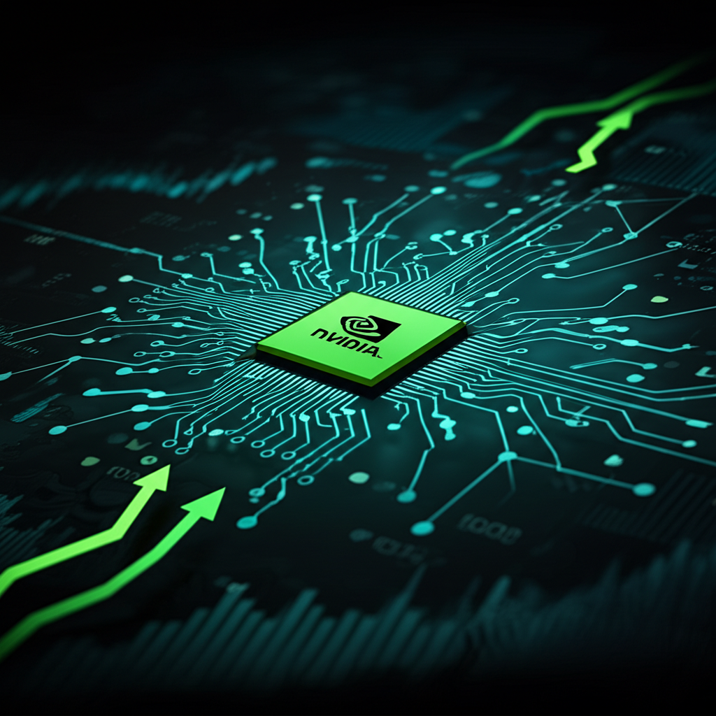 輝達對科技與股市影響的想像圖示，從AI到遊戲解決方案