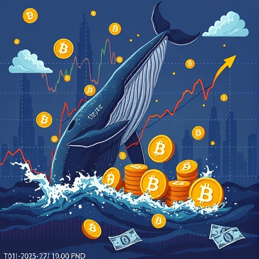 比特幣價格波動插圖，顯示急跌與突漲、鯨魚推動與ETF資金外流