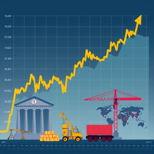 央行升息對抗通膨影響股市圖表，科技股下跌，全球供應鏈適應變化