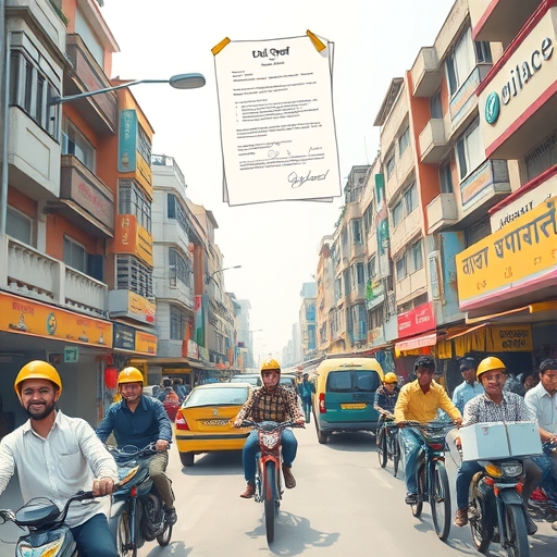 印度零工工作者在繁忙城市街道上獲得法律地位但社會保障挑戰依舊