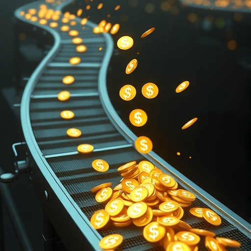 持續AI互動輸送帶圖示,象徵連續推理成本與單次訓練成本的對比