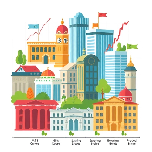 多元化固定收益資產組合包括投資級公司債、MBS和新興市場債務的插圖