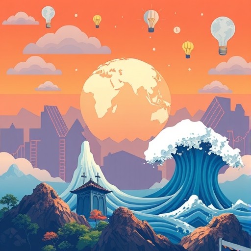 全球經濟景觀中通膨與地緣政治挑戰下的AI熱潮與對沖基金策略平衡成長與價值插圖