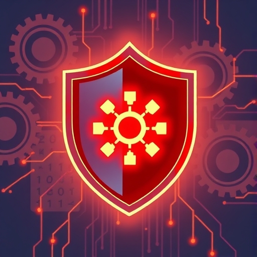 Reels 圖示盾牌保護創作者免於內容盜用的插圖，背景有數位齒輪象徵自動化工具