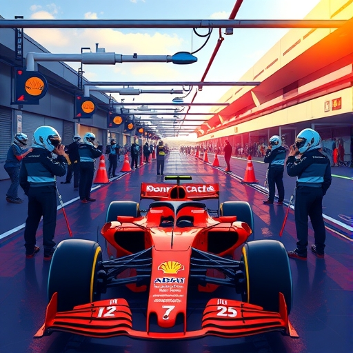 充滿活力的F1維修區,工程師無縫合作,優化資源分配與資訊流動,實現無瓶頸運作與持續改進