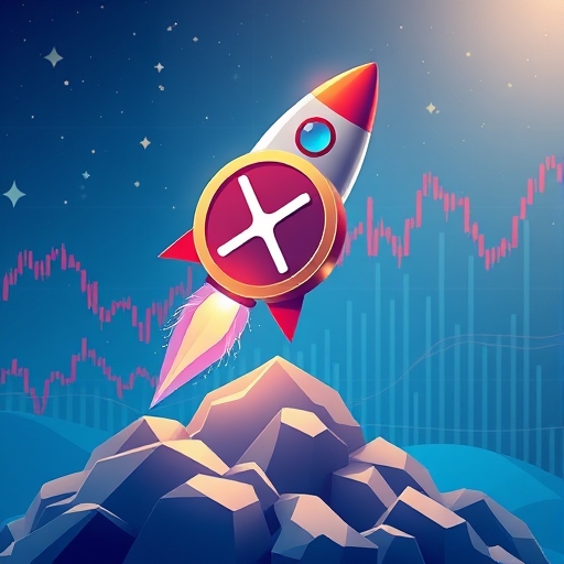 XRP幣轉變為火箭發射,象徵加密市場重大里程碑與新投資機會