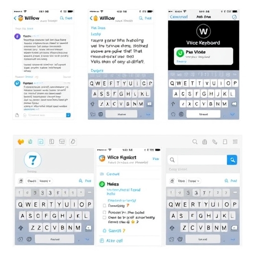 Willow Voice Keyboard 整合到各種 iOS 應用如訊息、電子郵件、筆記和搜尋欄，強調無縫通用應用與便利性