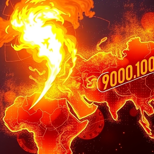 Global crypto market severe turbulence Bitcoin price drops below 90000 flash crash to 80000 Ether Solana hit over 1 trillion USD market cap evaporated illustration