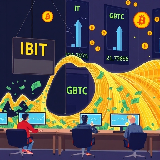 IBIT與GBTC比特幣ETF資金快速外流插圖顯示投資者擔憂