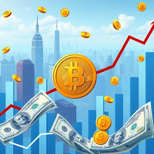 Institutional funds flowing into Bitcoin market as IBIT option limits increase with market bottom signals and long term price cycles illustration