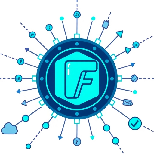 Filecoin logo illustration in a sturdy decentralized storage network resisting market turbulence with Web3 dApps and secure data flow