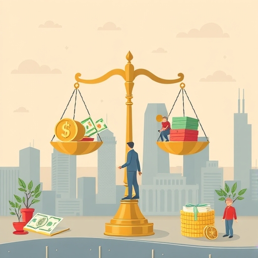 金融穩定天平平衡客戶信任與市場風險，透明溝通、安全資產與穩定服務，在經濟不確定中誠信銀行場景