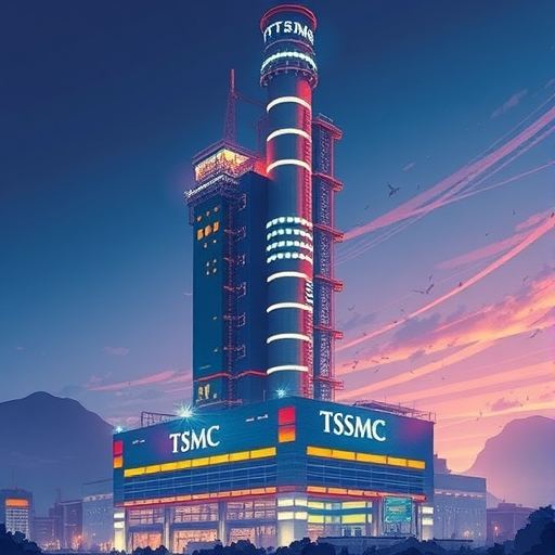 象徵台積電全球領導地位的半導體工廠