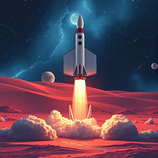 Blue Origin 火箭在兩次中止後於地磁暴中發射 NASA 火星任務，太空探索插圖