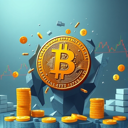 比特幣突破9萬美元關卡後回落至8萬美元區間，伴隨市場圖表顯示下降趨勢