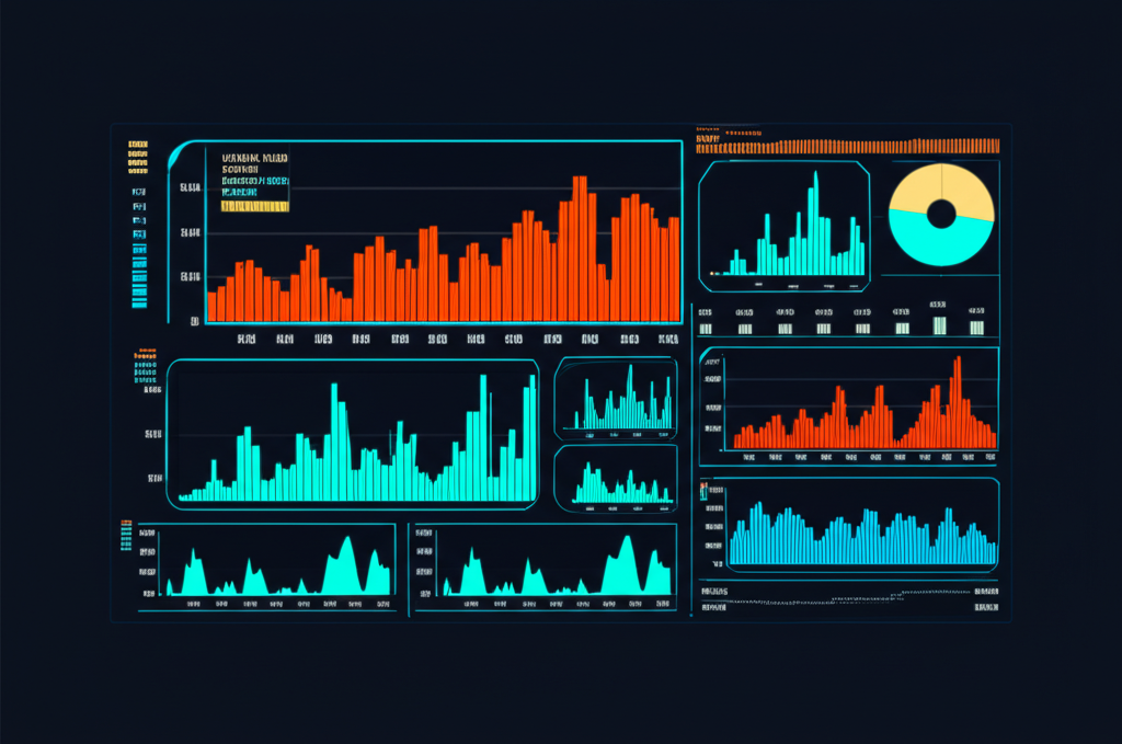 鏈上數據分析圖表，顯示長期和短期持有者行為，在數位環境中呈現