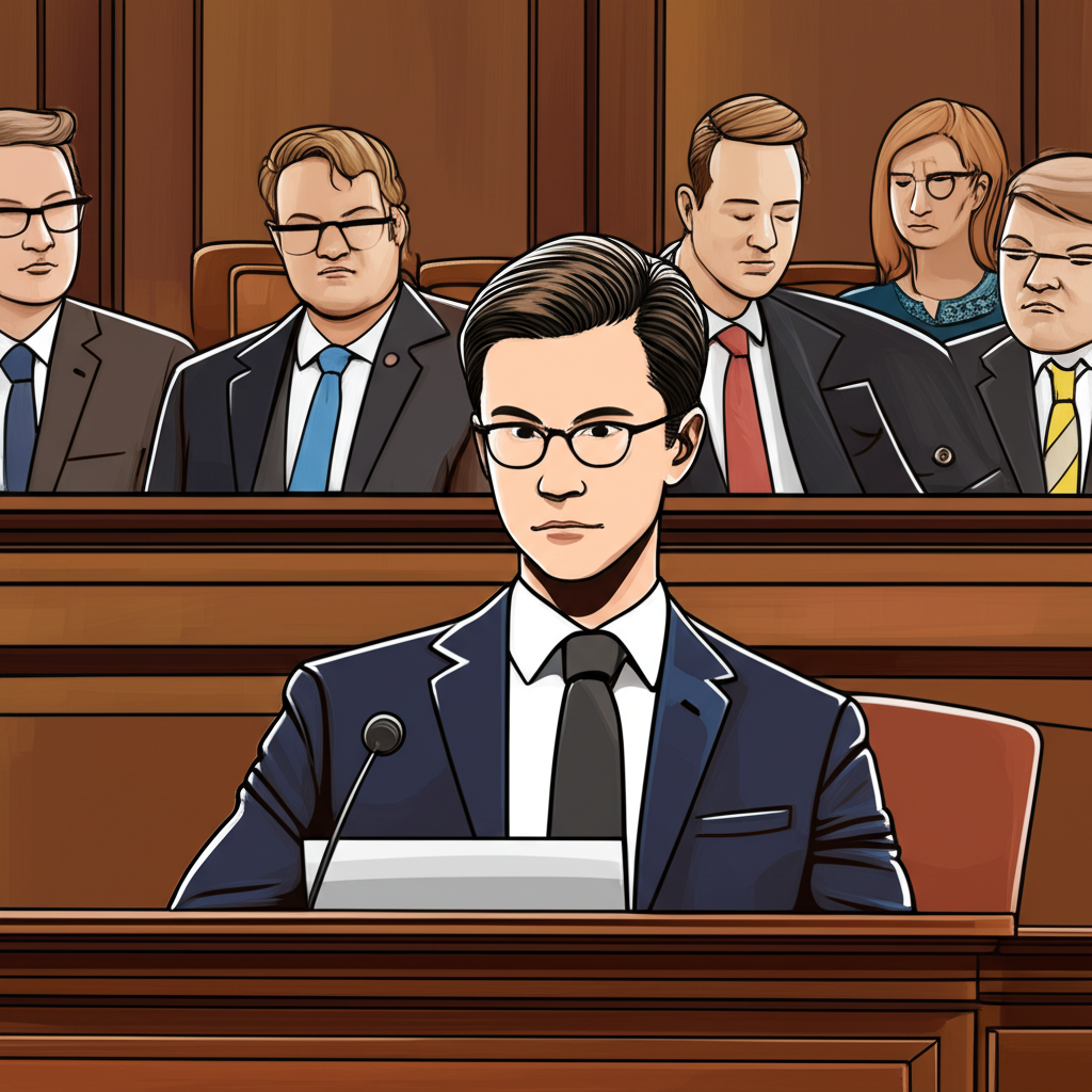 Sam Bankman-Fried 在法庭上受審，強調對加密產業及投資者信心的影響插圖