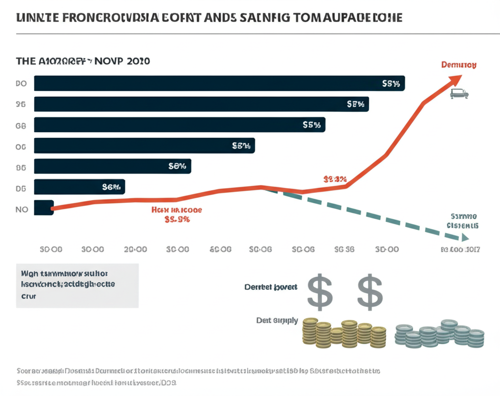 An illustrated chart showing the strong demand for municipal bonds in November with decreasing supply depicted visually