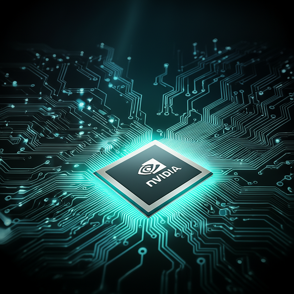 NVIDIA GPU 在 AI 進展中的角色示意圖,以及產業競爭格局