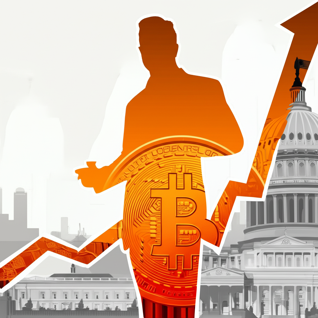 比特幣在政治領域影響力上升的視覺呈現