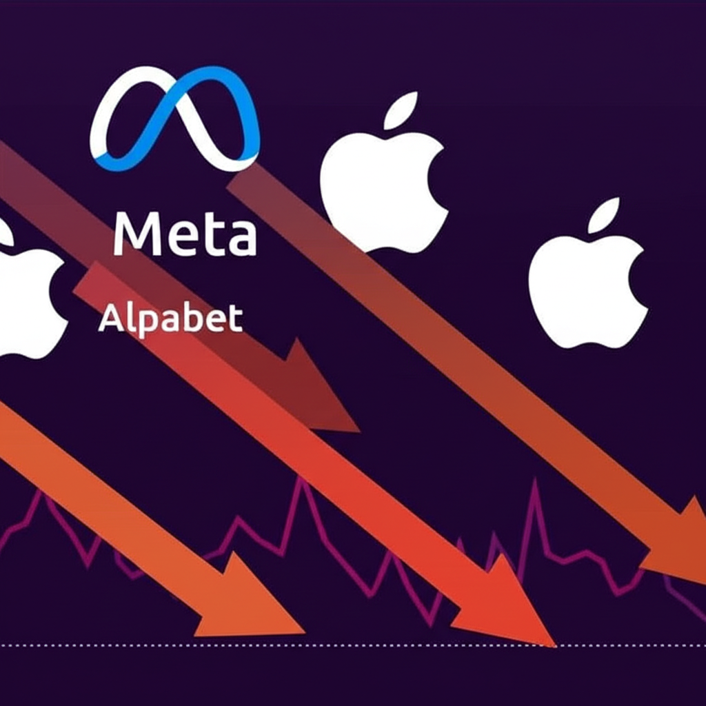 Meta、Amazon、Alphabet、Microsoft和Apple等科技巨頭股價下跌