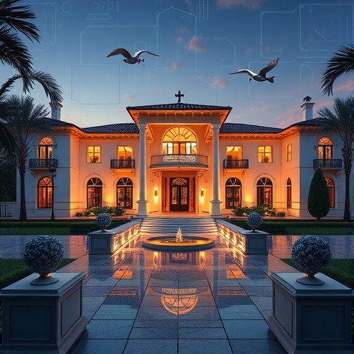 獨家私人莊園受隱形先進安全系統保護，AI與IoT元素無縫整合奢華建築插圖