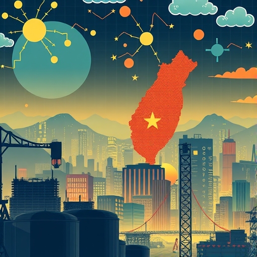 台灣全球供應鏈韌性插圖,先進半導體工廠與科技創新,面對全球經濟挑戰