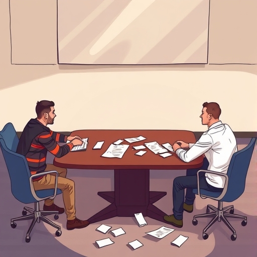 FaZe Clan 合約談判破裂的場景圖，破碎文件與新管理對峙，知名網紅如 FaZe Rain 離場