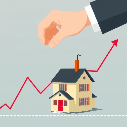 台灣房市波動圖示,政府信用管制影響購屋者與房貸利率